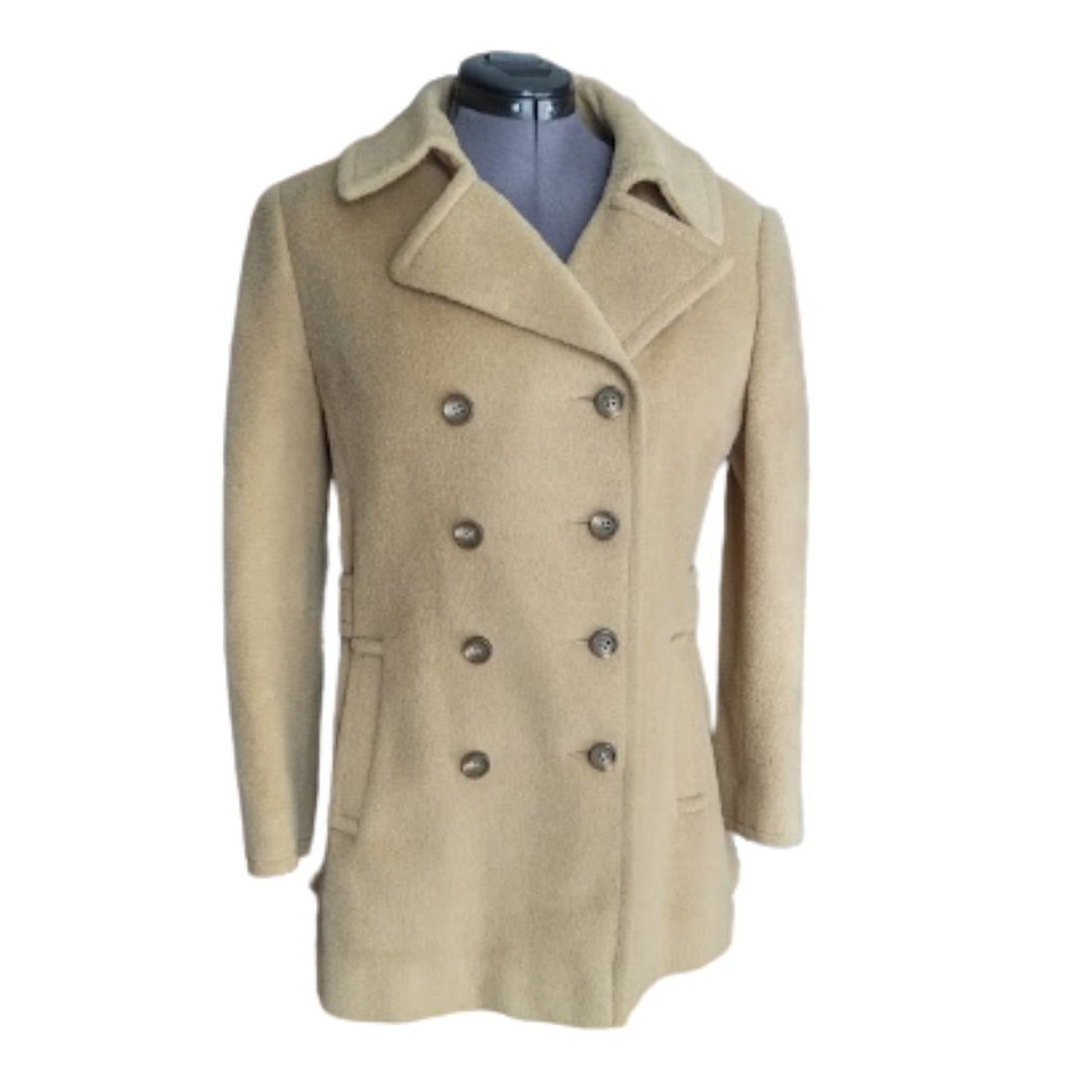 Vintage 60s Lord & Taylor Double Breasted Wool Peacoat
